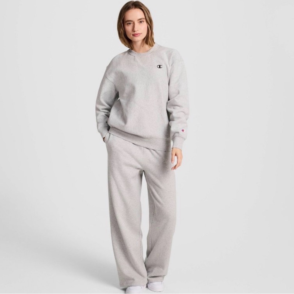New Champion 2-Piece Sweatsuit ⭐️ Heather Gray ⭐️ Top: Sz XS Pants: Size S